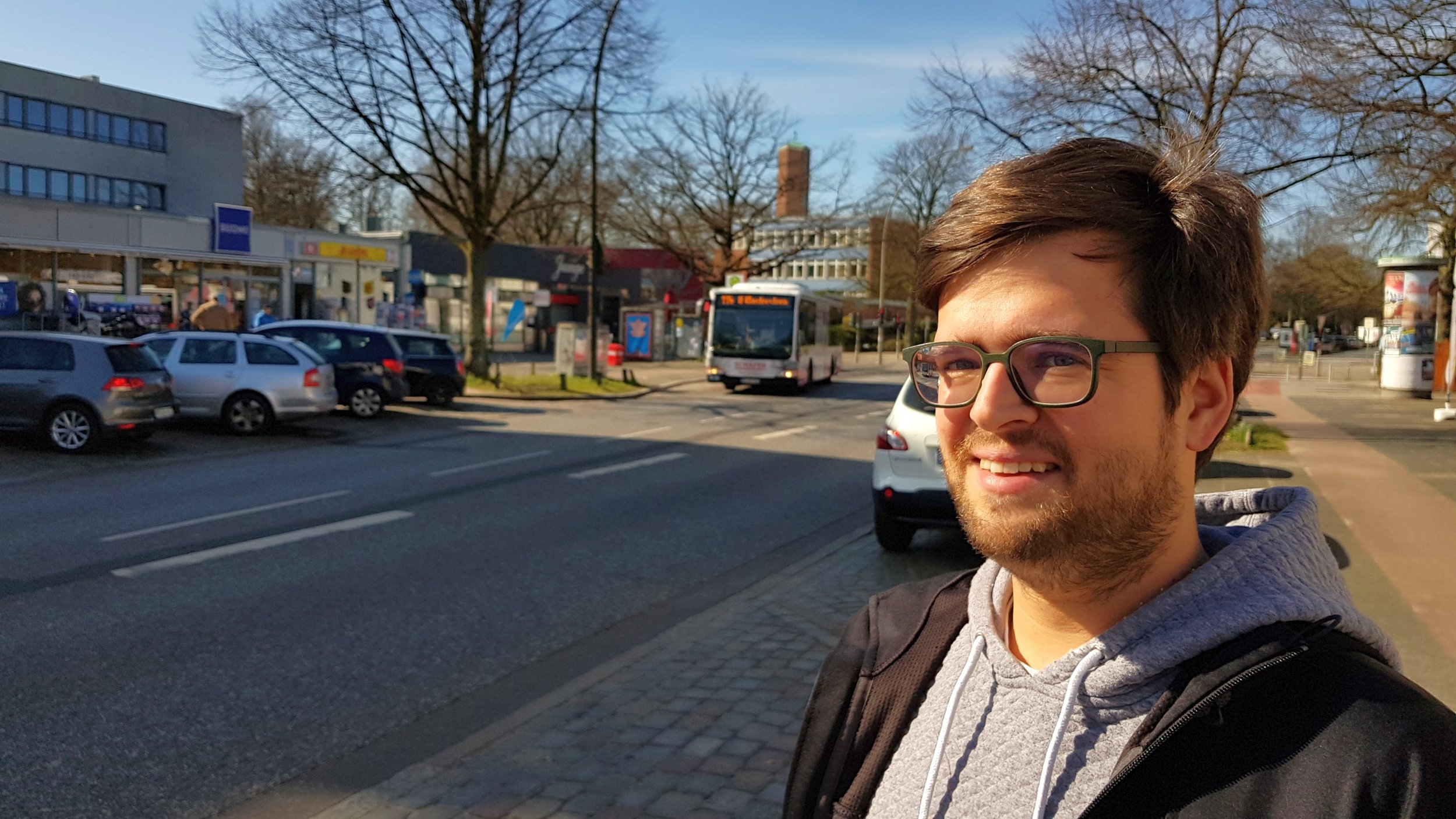 Timo B. Kranz an der Borsteler Chaussee
