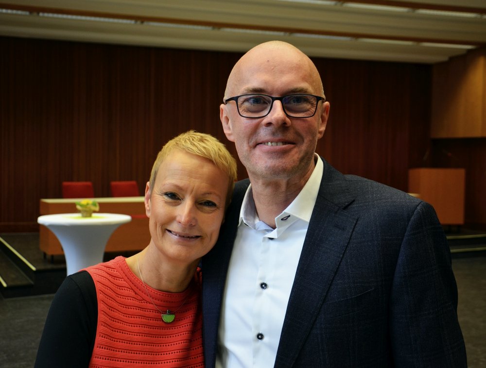 Die GRÜNEN Bezirksamtsleiter*innen Michael Werner-Boelz und Dr. Stefanie von Berg