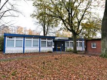Das alte Vereinshaus der Sportanlage Weg beim Jäger (Reiffert/GRÜNE Fraktion Nord)